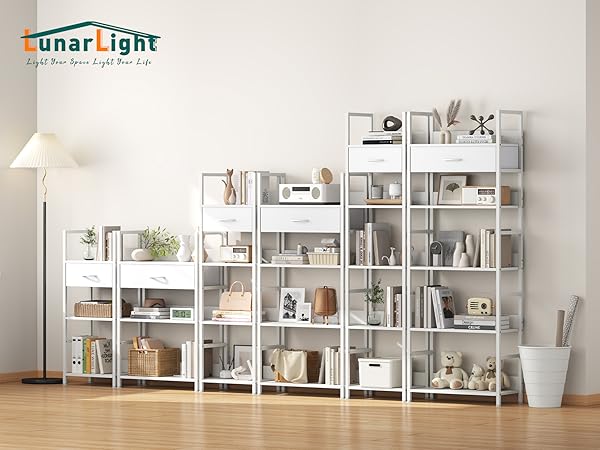 Amazon｜LunarLight オープンシェルフラック 幅60奥行30高さ