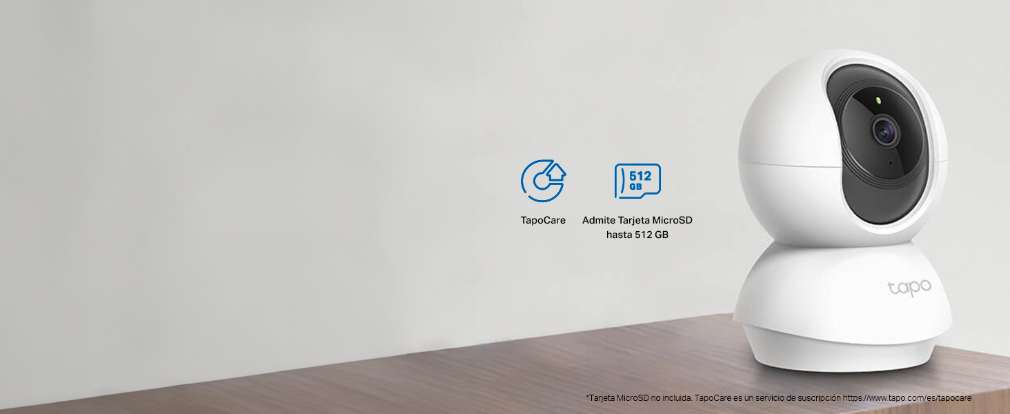 Tapo C200C - Câmara de Vigilância Wi-Fi 360°, 1080p, Visão Noturna, Detecção IA