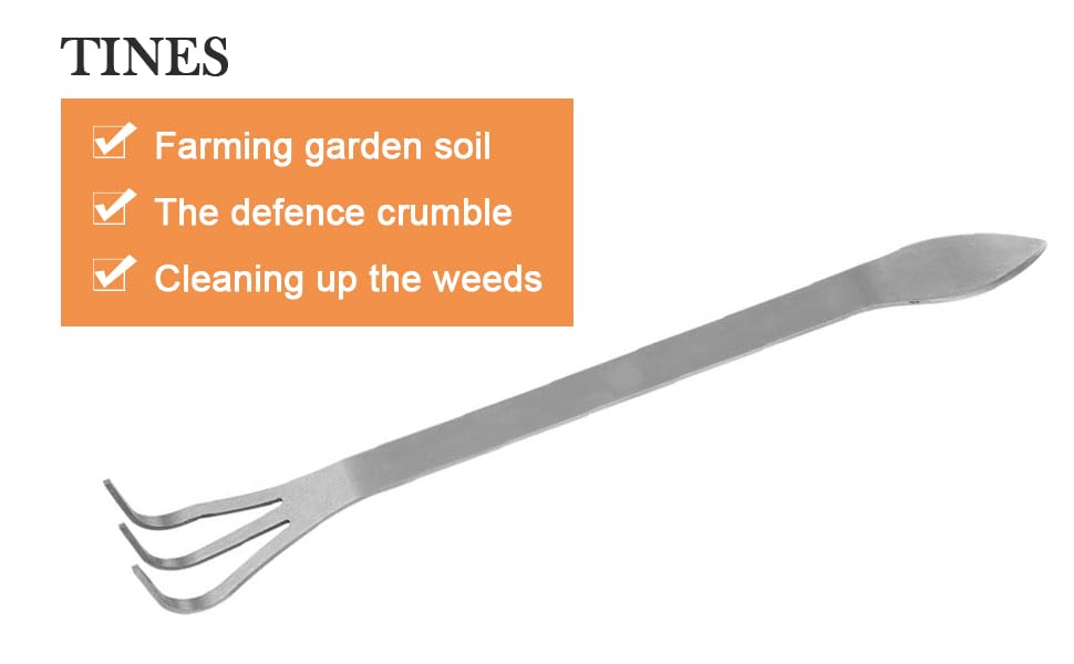 MLMLH Bonsai Rake 3Prong Bonsai Tools Stainless Steel Root Rakes