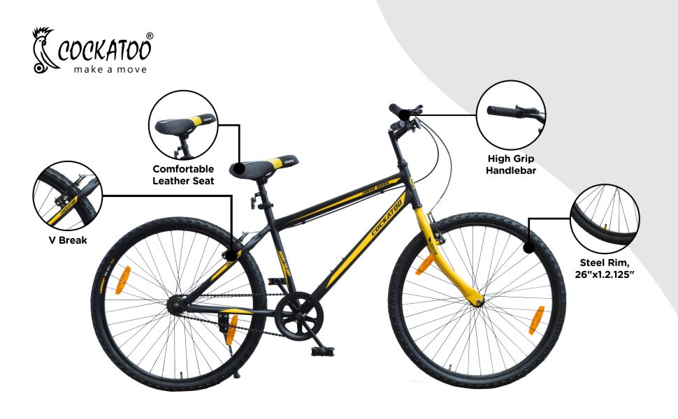 Buy Cockatoo Travis Series 26T Mtb Road Bicycle Without Gear Single