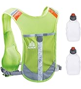 JEELAD Running Hydration Vest Trail Running Backpack BPA-Free Leak-Proof Running Water Bottles fo...