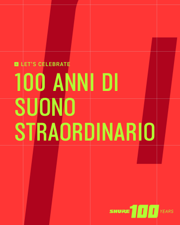 Il testo recita «100 ANNI DI STRAORDINARIO» su sfondo rosso brillante con elementi grafici. Sembra essere un'immagine promozionale o per celebrare un anniversario.