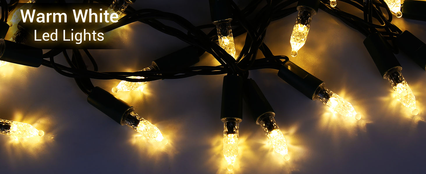 Quntis Battery Operated Christmas Lights,33ft 100 LED Battery Operated