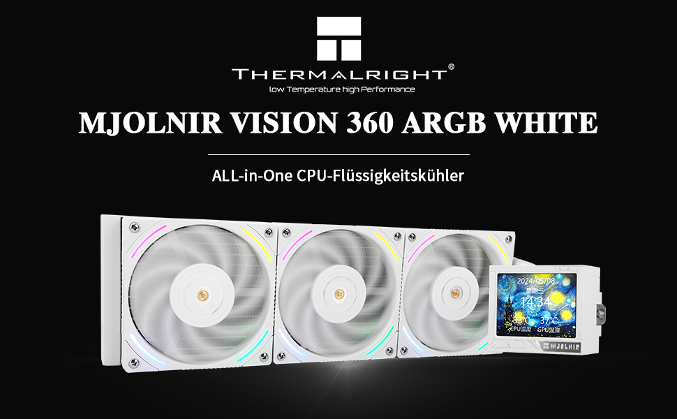 Thermalright Mjolnir Vision 360 Argb White CPU AIO chłodnica