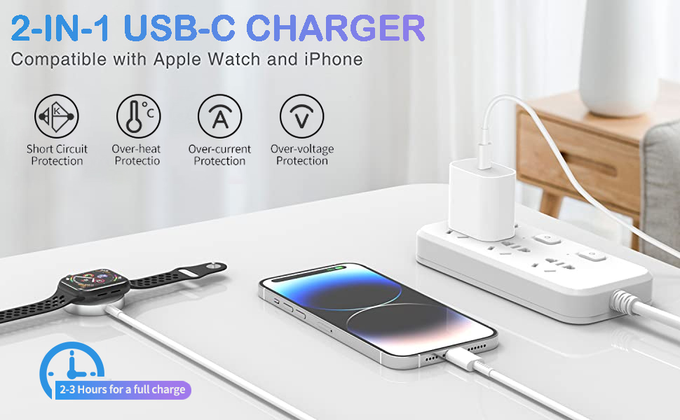 for Apple Watch Charger Cable USB C, 6ft Iwatch Fast