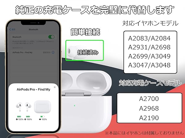 Amazon.co.jp: 充電ケース 用のAirpods Pro 充電ケース