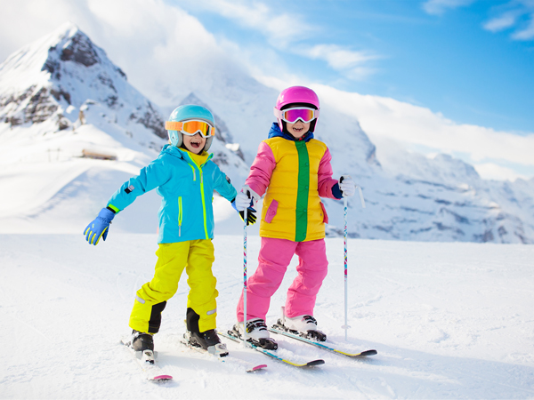 Guanti Da Neve Bambini Impermeabili - Motivo Dinosauro Per Sci E Snowboard 7-9 Anni