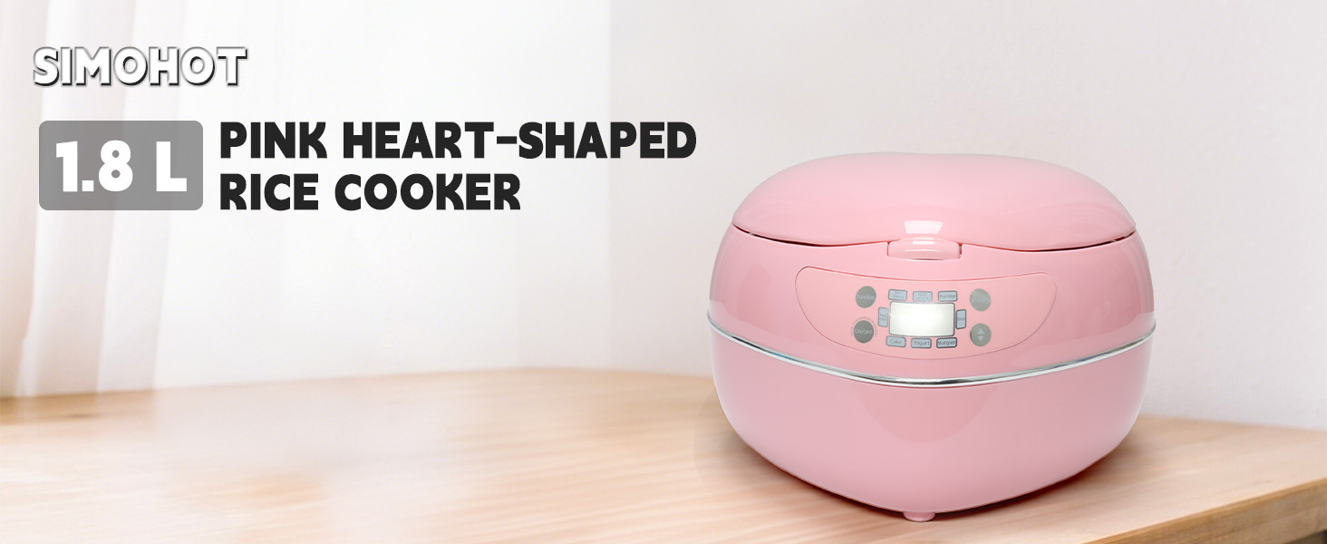 pink heart shaped rice cooker