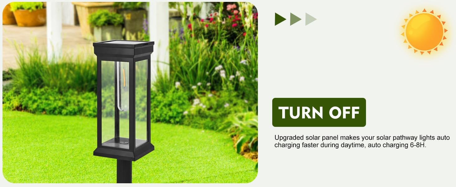 Solar Pathway Lights Outdoor 12 Pack Waterproof LED, Landscape Lighting for Driveway, Garden, Yard