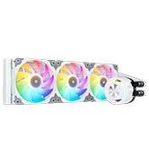 R360 Liquid CPU Cooler, 3X 120mm Addressable RGB &amp; PWM Fans/Pump, 360mm Radiator 290W TDP ...