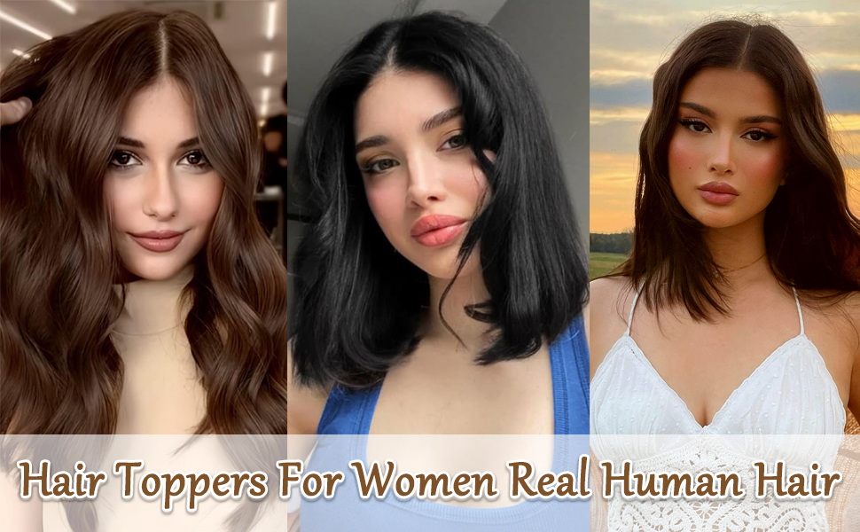 Hair Toppers For Women Real Human Hair