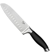 Tala Santoku Knife, Non-Slip Grip handle with 12.5 cm Manganese Steel infused Tapered Blade, Idea...