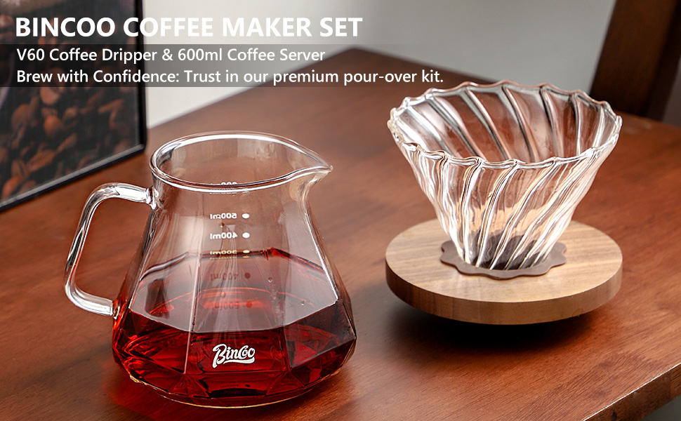 Pour Over Coffee Maker Set
