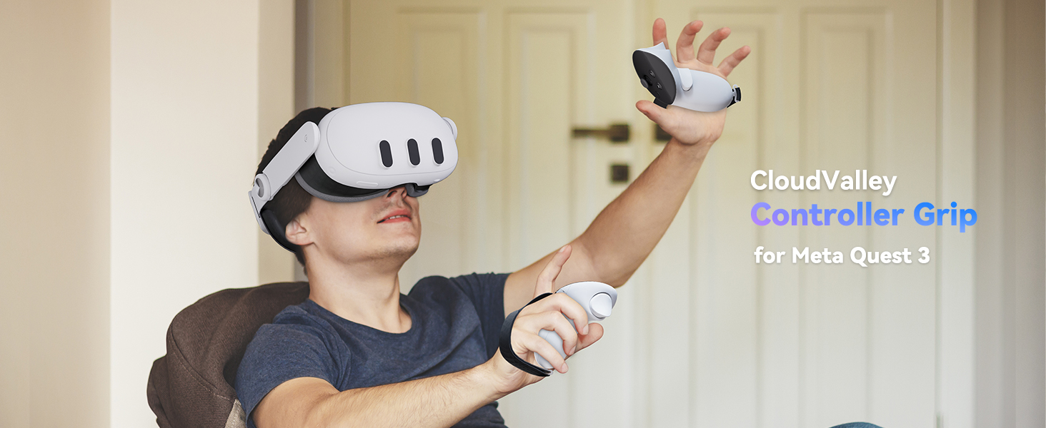 CloudValley Controller Grip for Meta Quest 3