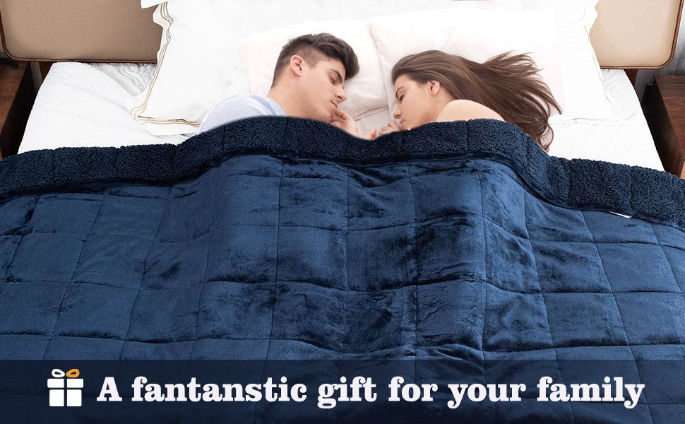 Topblan Sherpa Fleece Weighted Blanket 6.8kg, Uniformed Color with