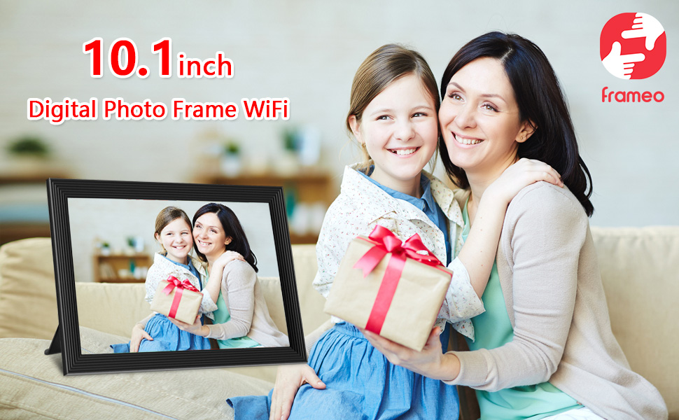 2023 FRAMEO Digital Photo Frame, 10.1 Inch WiFi Digital