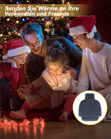 2 in1 Fußwärmer Handwärmer für Männer und Frauen, Bettflasche für Schmerzlinderung