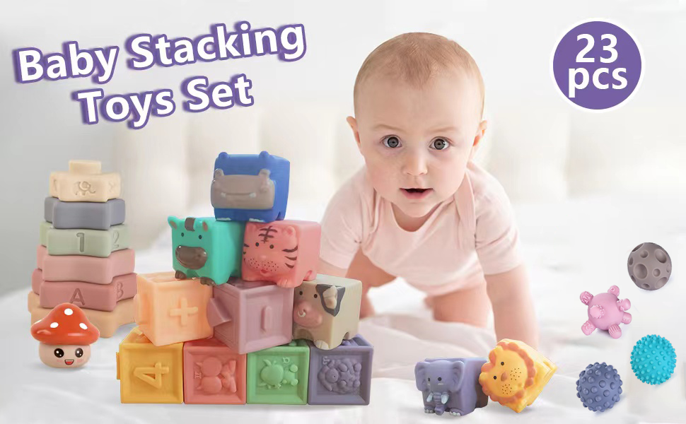 Montessori Toys for Babies, Wooden Sorting Stacking Toys for Toddlers,Sorting Toys for Toddlers