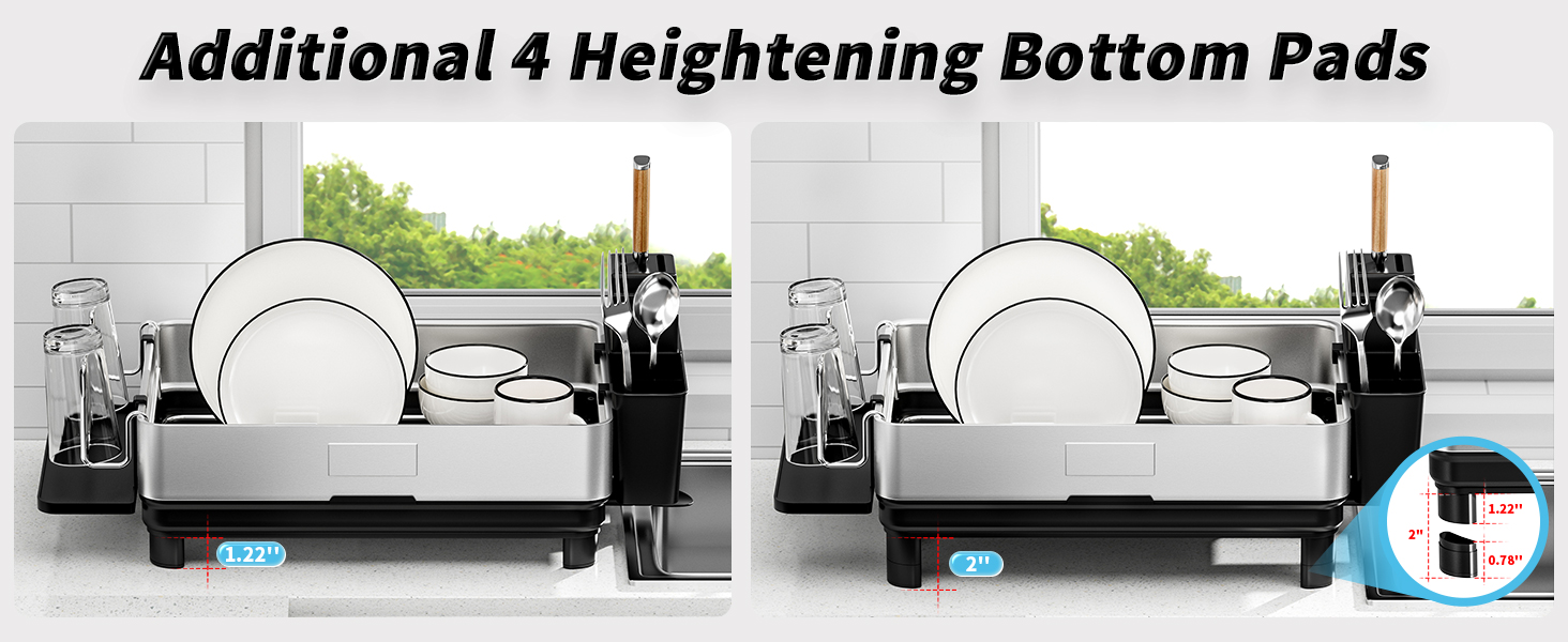 dish drying rack for kitchen counter