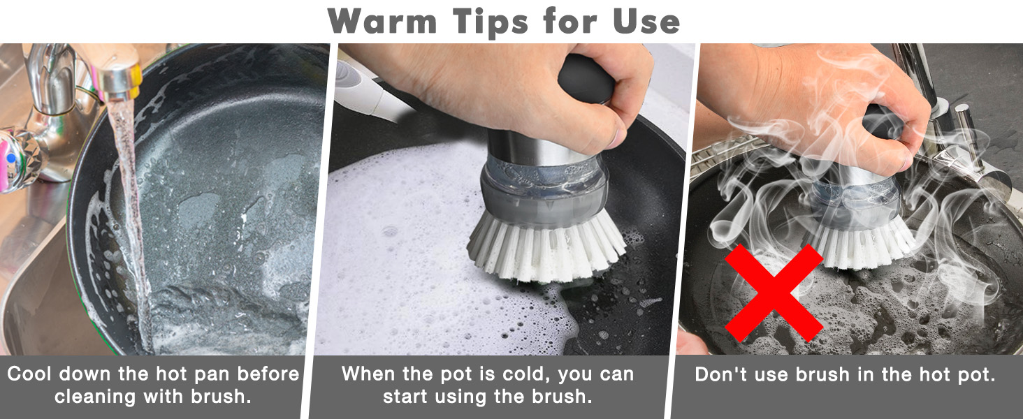 Palm Brush Refills for OXO Steel Soap Dispensing Dish Brush