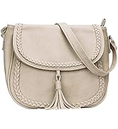 KKXIU Casual Flap Saddle Crossbody Bags for Women Purses and Handbags with Tassel