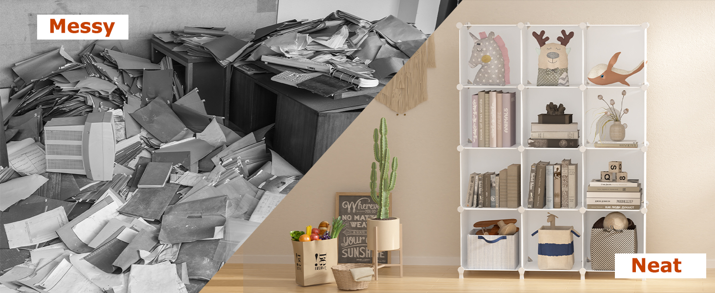 FUNLAX Cube Storage Organizer, Cube Storage Shelf, Cubical