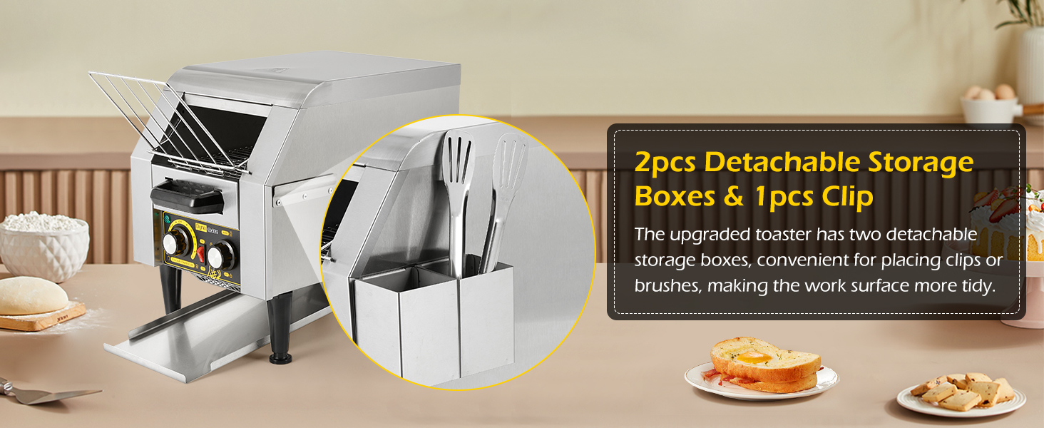 DynaLiving Commercial Toaster 150 Slices/Hour Stainless