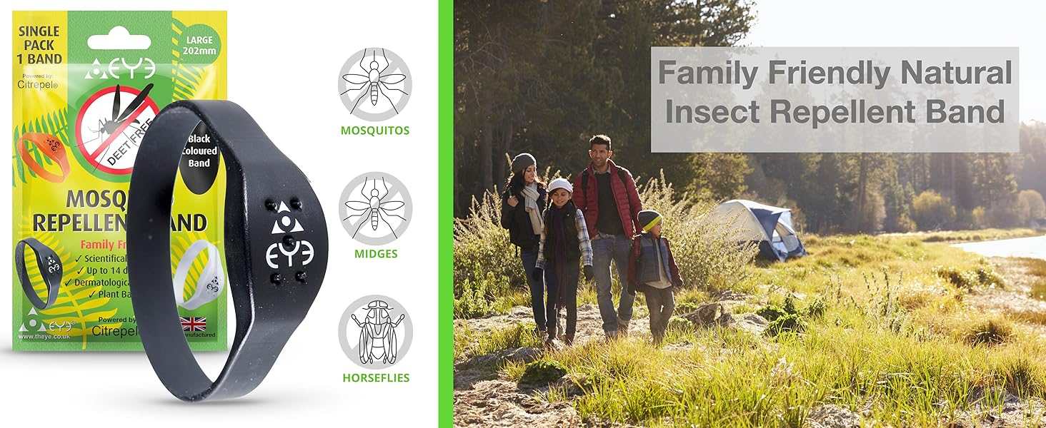 THEYE Mosquito Repellent Bracelet for Adults & Kids DEET Free Natural