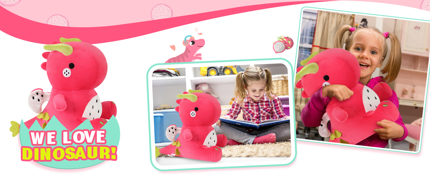 dragon fruit dinosaur plush