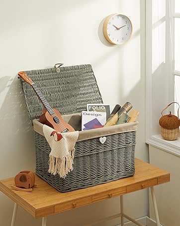 Large wicker basket wicker storage basket wicker trunk