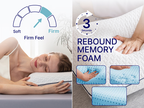 cooling gel memory, cooling gel memory foam, gel cooling pillow, firm cooling pillow