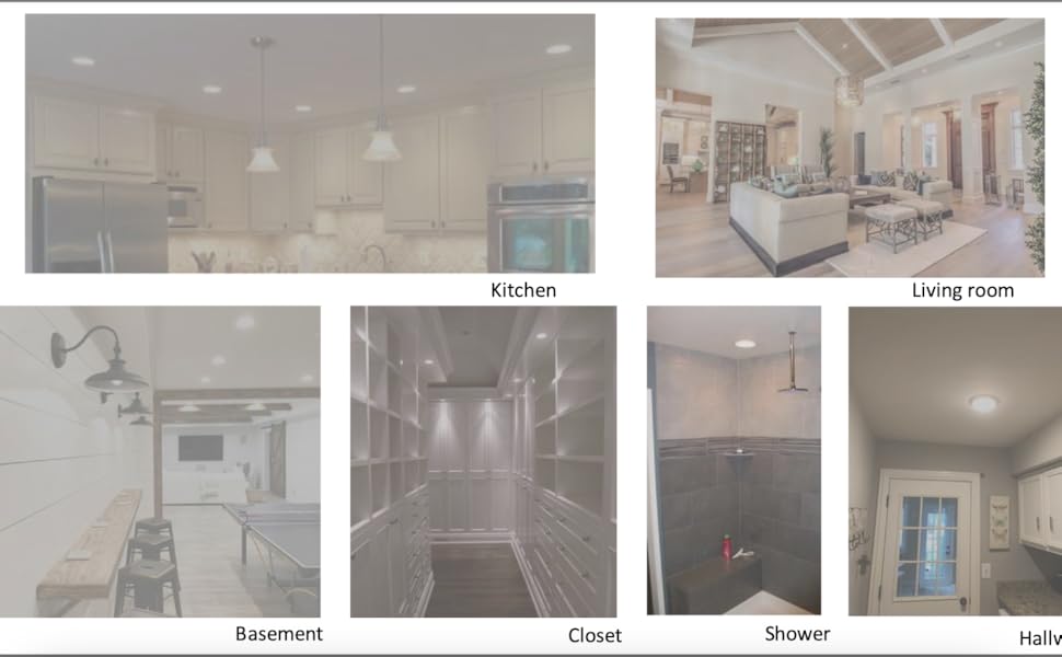 led light interior basement ceiling garage 