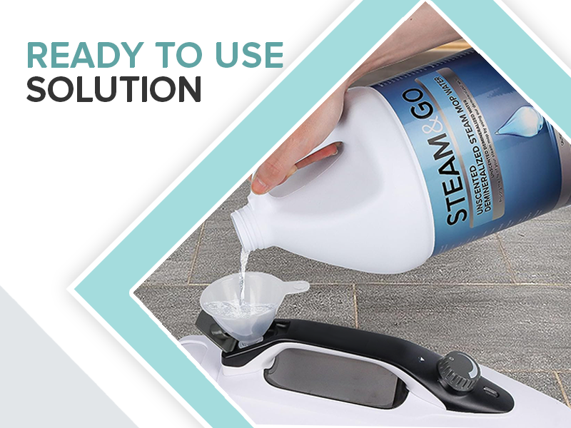 Steam and Go Unscented Demineralized Water Cleaning