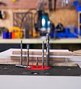 SpeTool Flush Trim Bearing Router Bit 1/4 Shank Compression 3/4 Inch Cutting Length, 2-1/2 inch O...