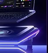 llano V12 Ultra Laptop Cooling Pad with Intelligent Software Control, RGB Gaming Laptop Fan Coole...