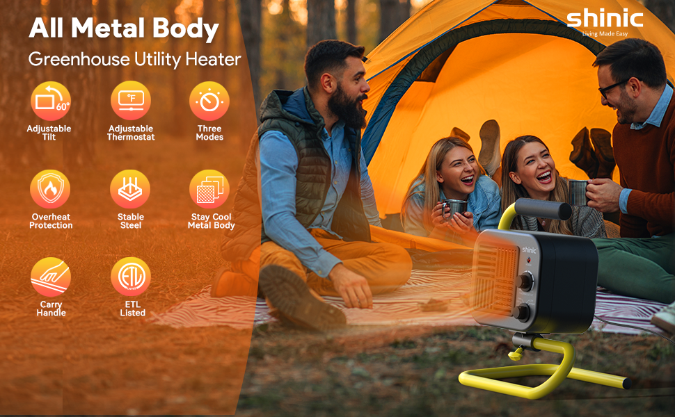 green house heaters with thermostat