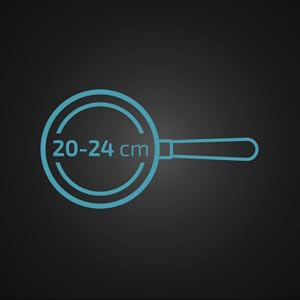 Sartén juego de sartenes sartenes utensilios de cocina utensilios de cocina cocinar comida receta receta teflón azul