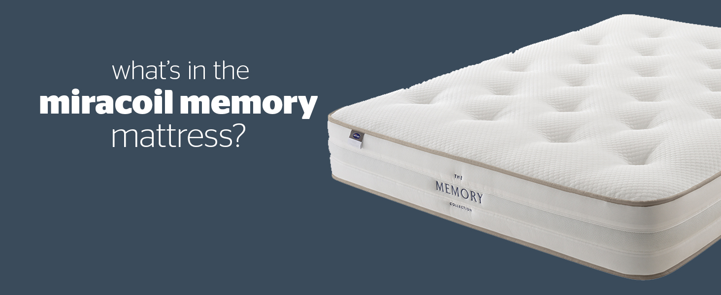 Silentnight Miracoil Memory Foam Mattress Firm Double Amazon.co