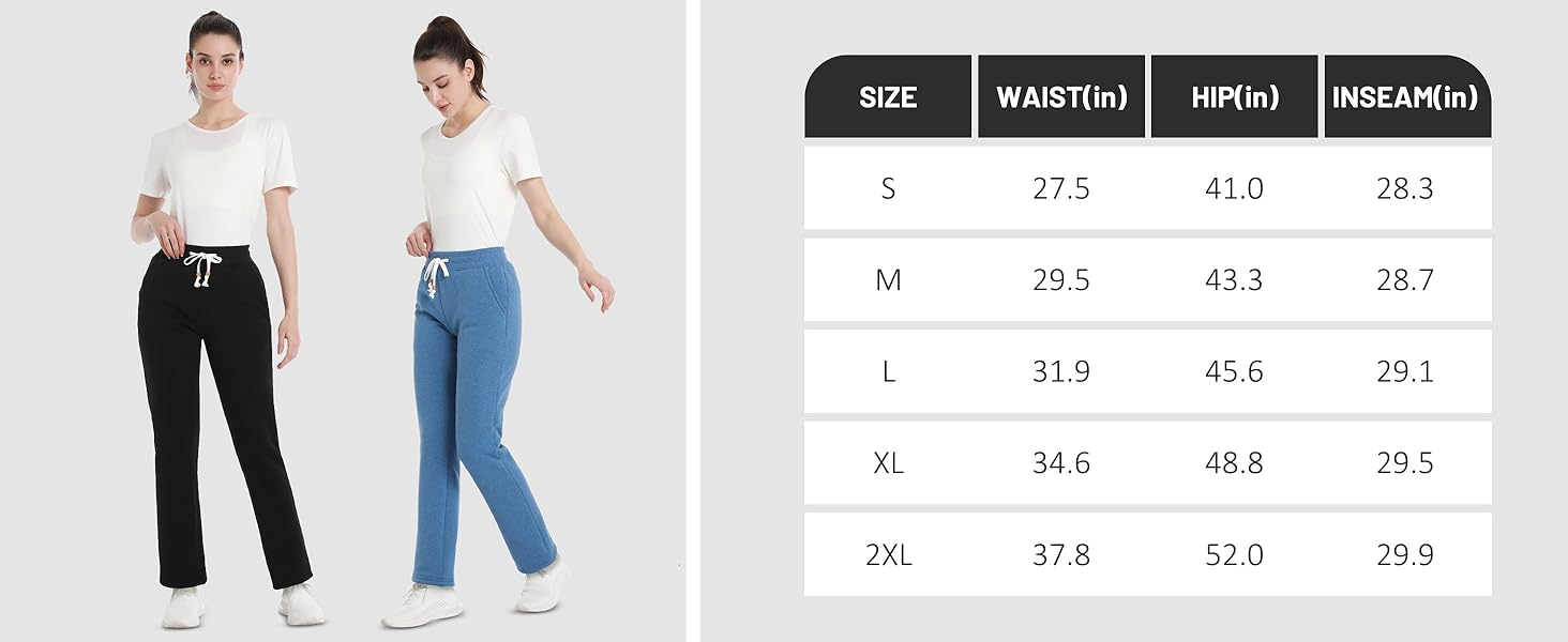 fleece sweatpants women