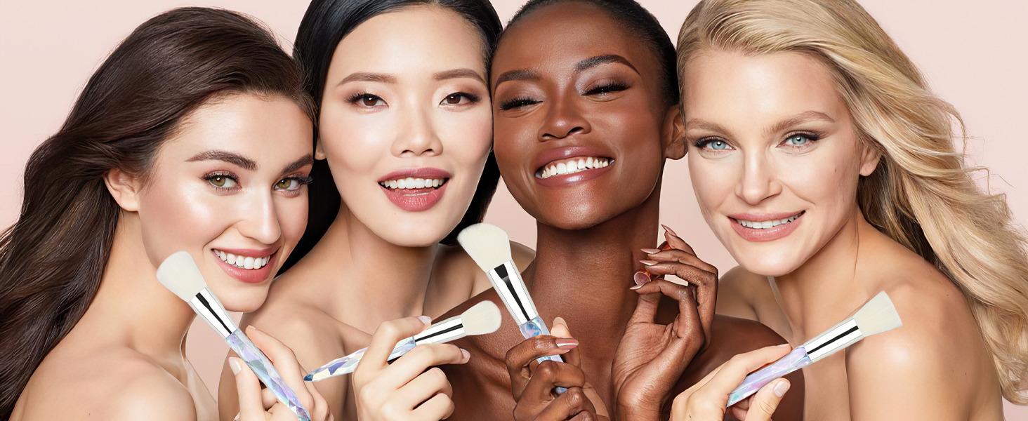 Kristall pinselset makeup Set