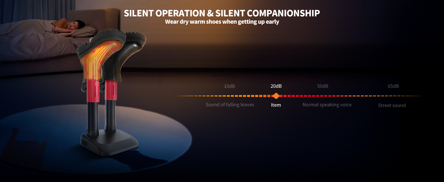 NESOVI Upgraded Electric Boot Dryer Silent Shoe Dryers