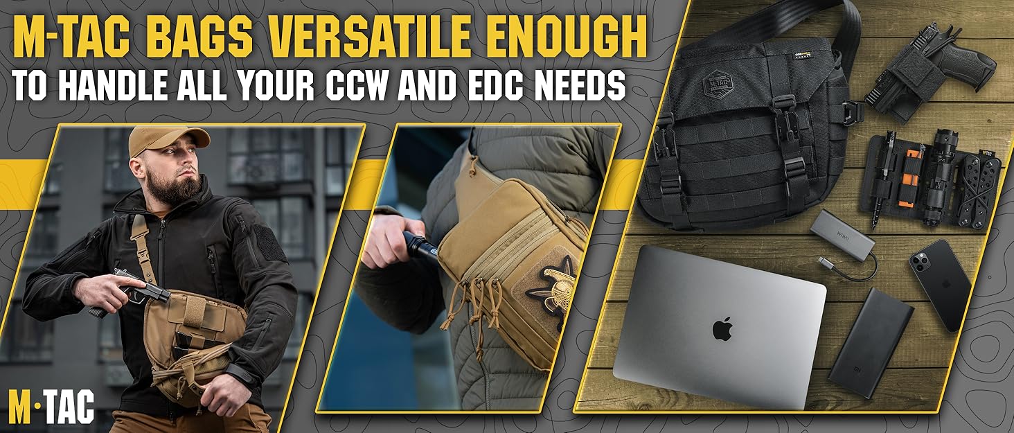 M-Tac Concealed Carry Sling Tactical and Waist Bags 