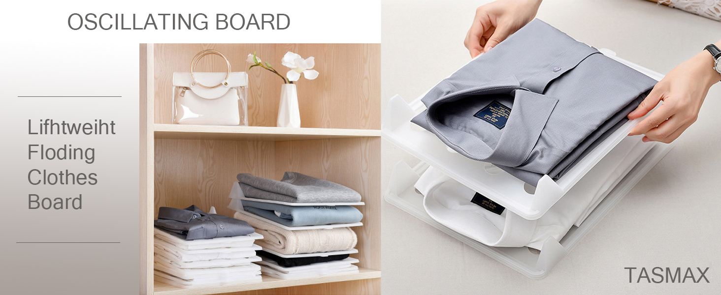 TASMAX Shirt Organizer For Men T Shirt Organizer For Wardrobe Organizer