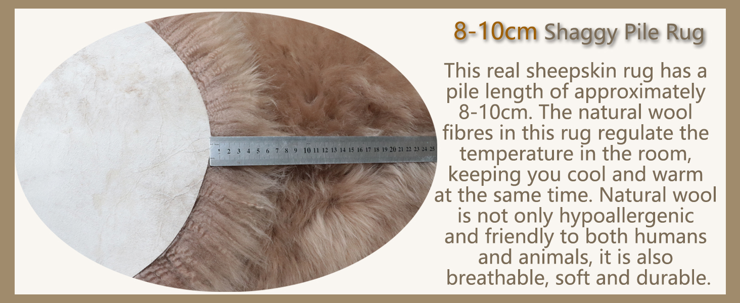 brown natural sheepskin rug 