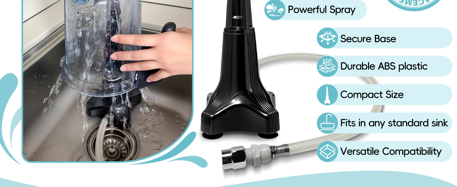 Blender Container Rinser vitamix Pitchers Commercial Restaurant Kitchens Bars Smoothie Coffee Shops