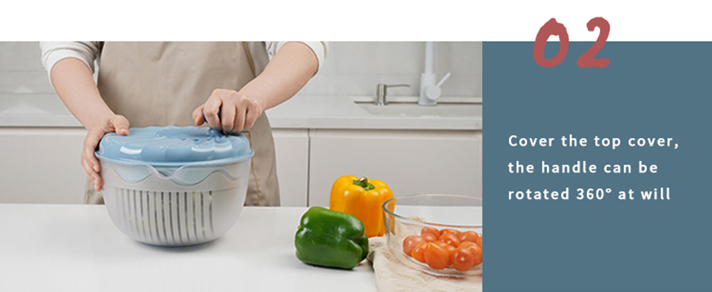 2023 New Salad Spinner Large, Vegetable Spinner Dryer