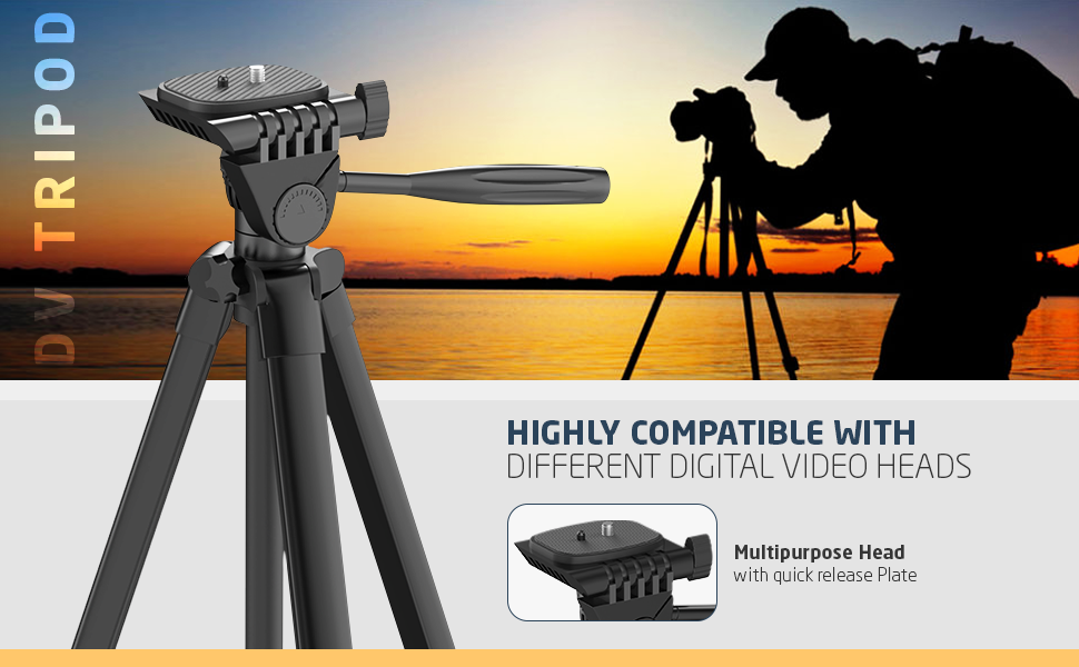 ​​​professional tripod, lightweight video tripod, camera tripod, photographic tripod, digitek tripod