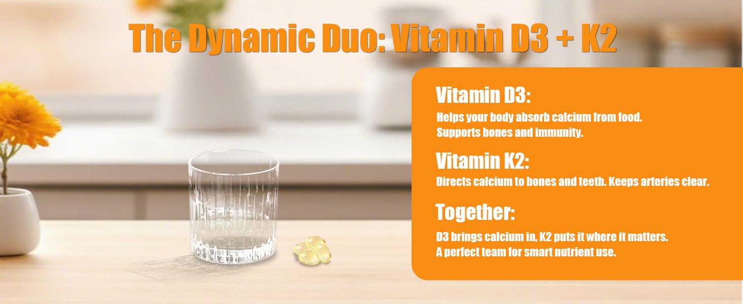 The Dynamic Duo: Vitamin D3 + K2