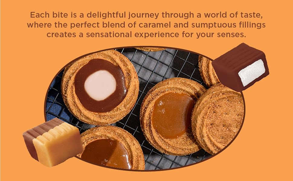 assorted caramels caramel with fillinf caramel cubes flavored caramel bulk