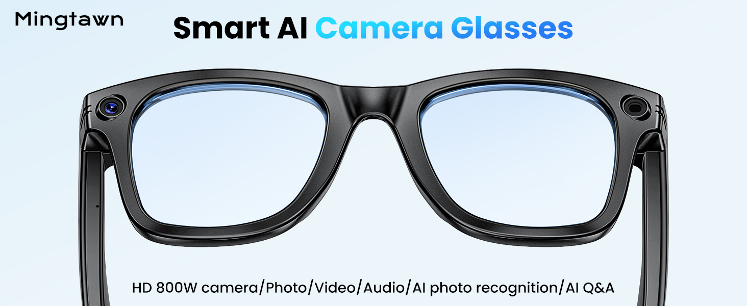 Lunettes intelligentes AI avec caméra